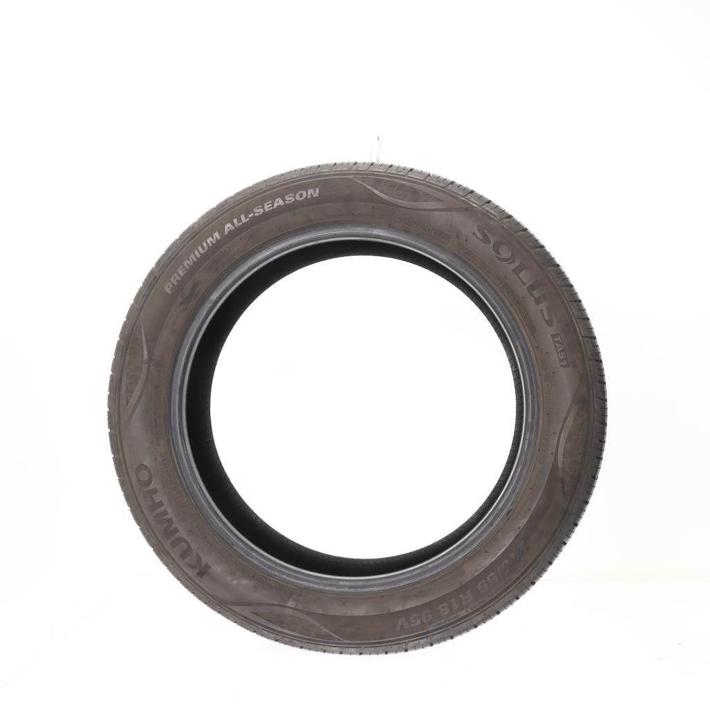 Set of (4) Used 215/55R18 Kumho Solus TA51 95V – 5.5-7.5/32 (1625Q)