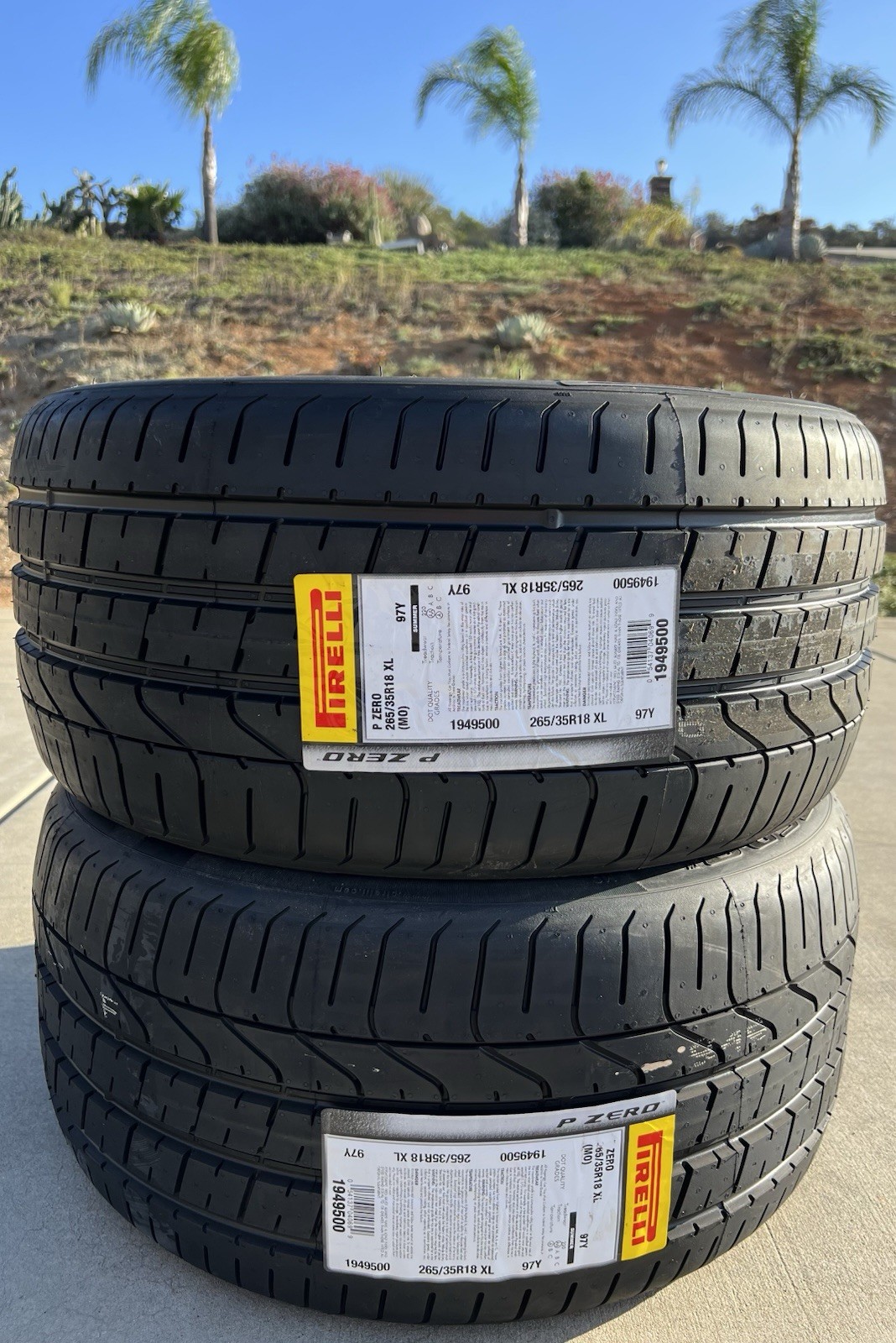 TWO BRAND NEW 265/35R18 97Y Pirelli P Zero Tires Like Michelin Pilot Sport 4S!