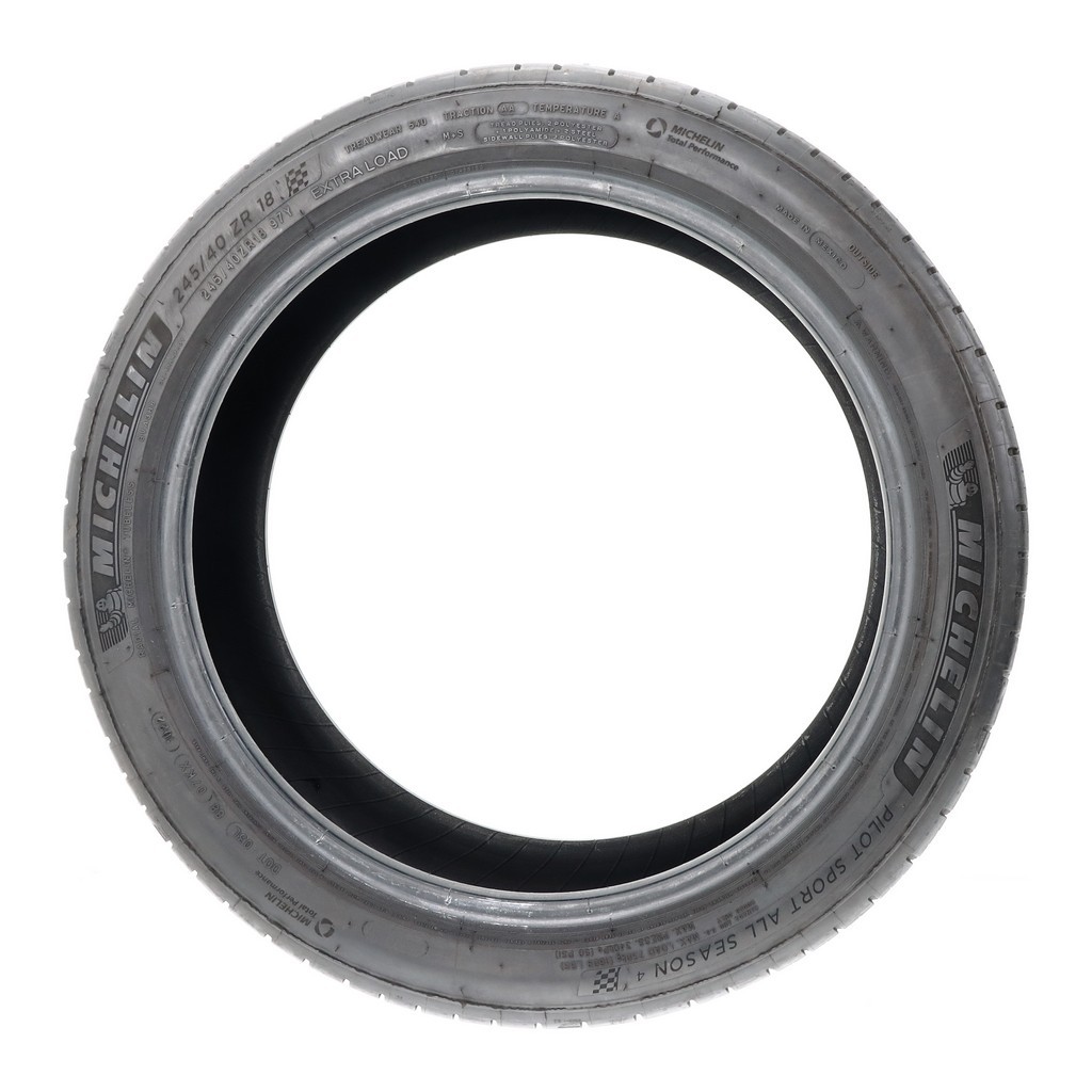 Set of (4) Used 245/40ZR18 Michelin Pilot Sport All Season 4 97Y – 6-7.5/32