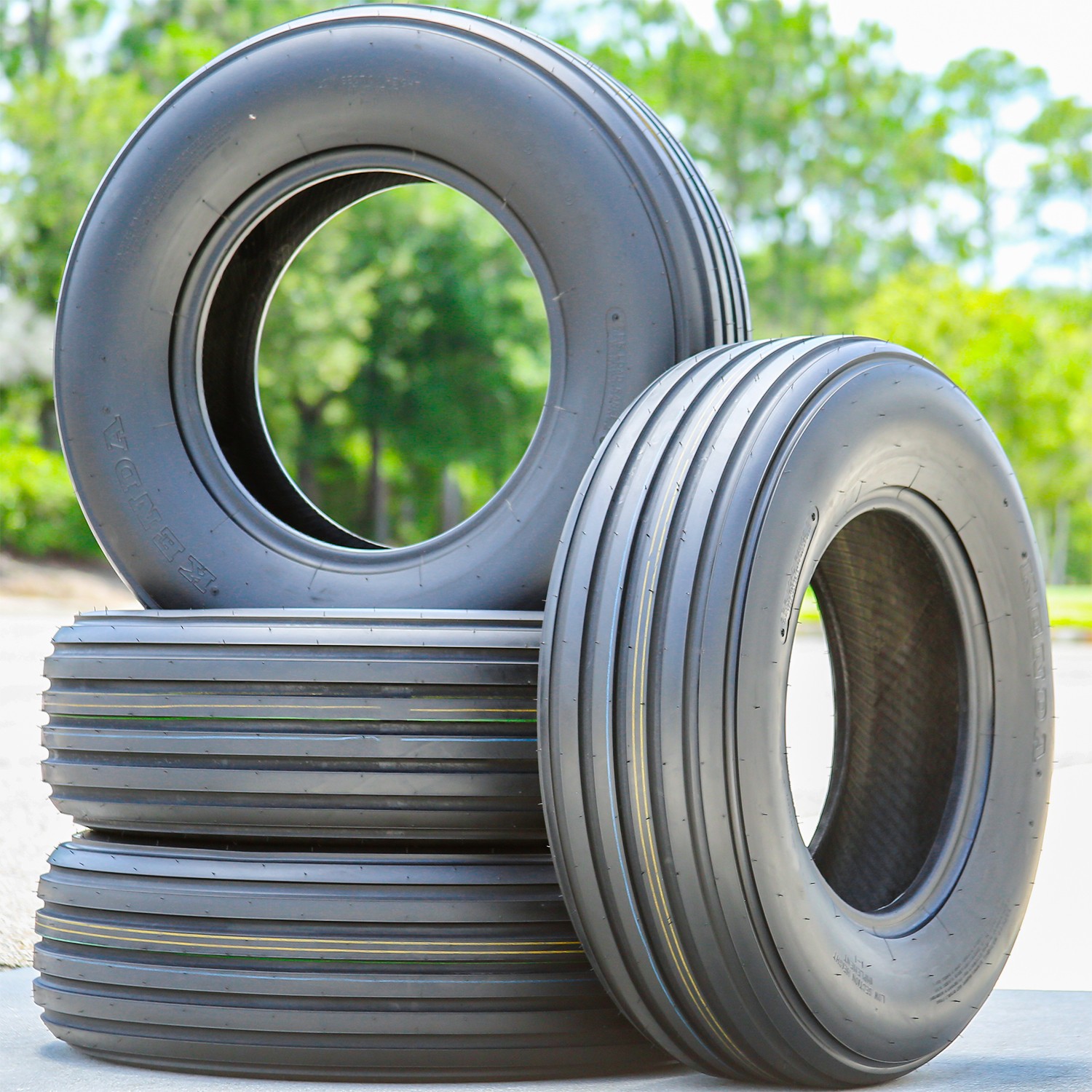 2 Tires Kenda K401 Farm Rib 9.5L-15 Load 8 Ply Tractor