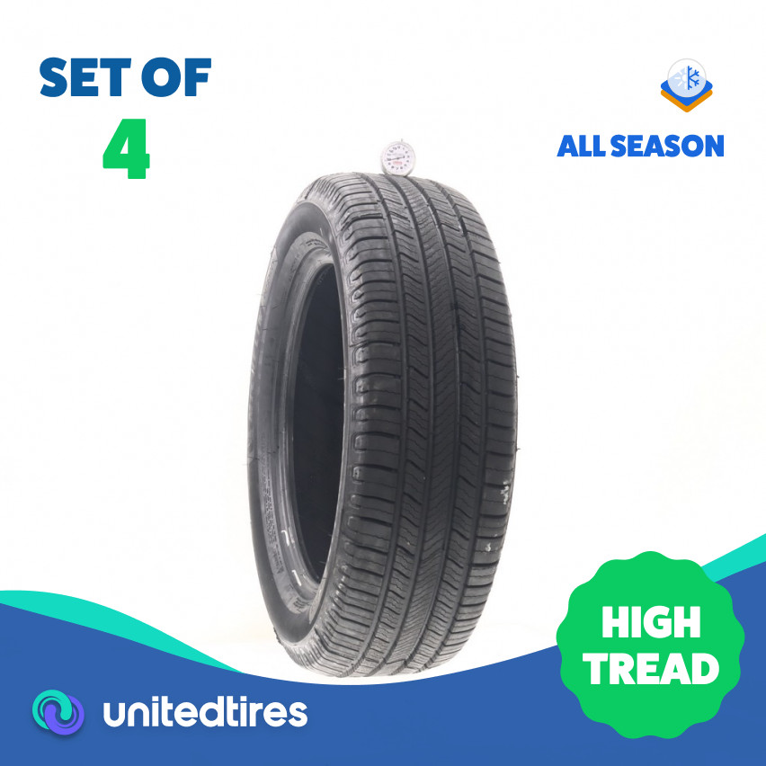 Set of (4) Used 225/60R18 Michelin Defender 2 104H – 9.5-10.5/32