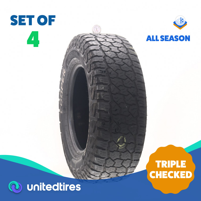 Set of (4) Used LT 275/70R18 Cooper Discoverer Stronghold AT 125/122S – 6-6.5/32