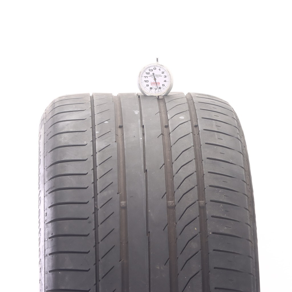 Set of (4) Used 285/40R22 Continental ContiSportContact 5 ContiSeal – 6.5-7/32