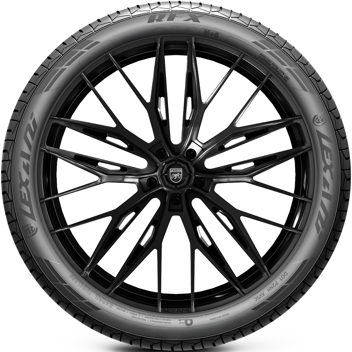 4 Tires Lexani RFX 225/50R17 94V AS A/S Performance Run Flat