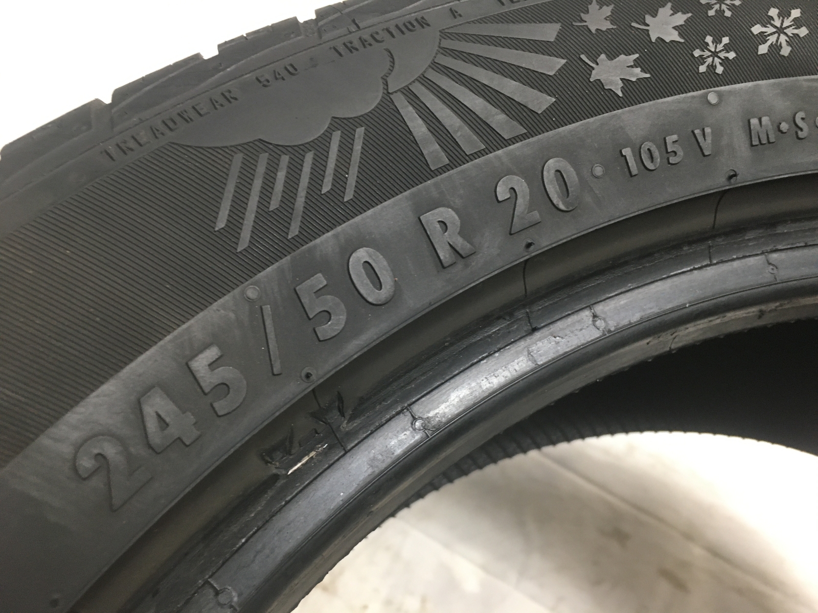 [1] General Altimax 365AW P245/50R20 245 50 20 Tire 9.0-9.75/32