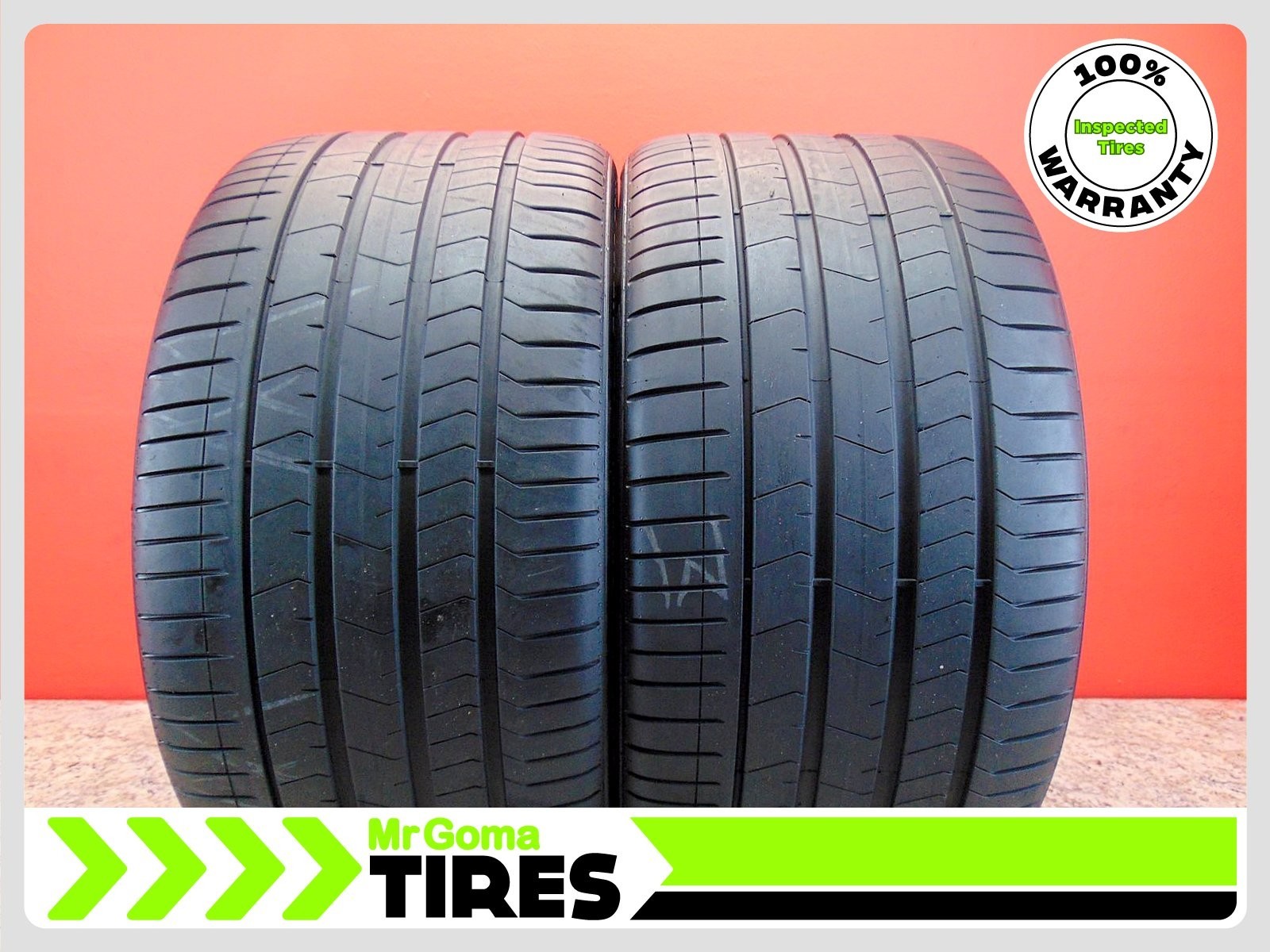2 PIRELLI P ZERO TM PZ4 BH ELECT 315/30ZR22 USED TIRES 7.8/32 TREAD 3153022