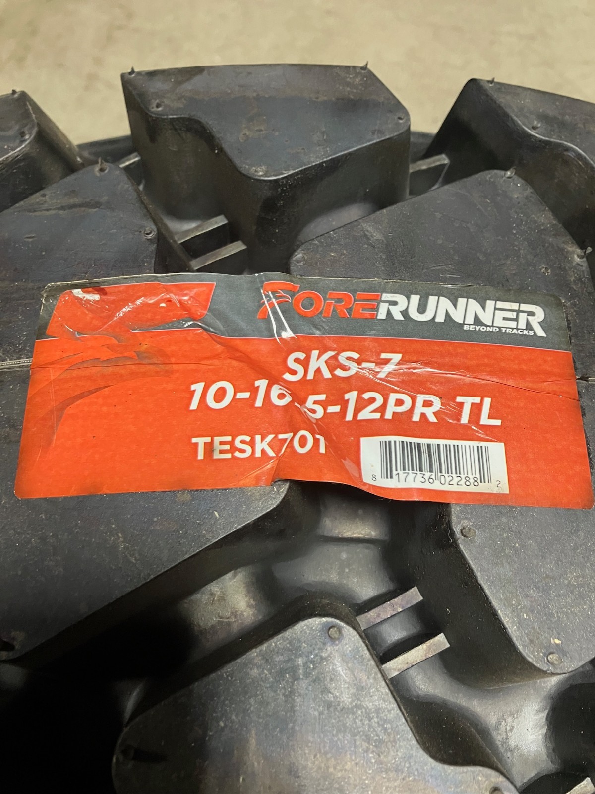1 New 10 – 16.5 NHS 12 Ply Forerunner SKS-7 L4/L5 Skid Steer/Loader Tire