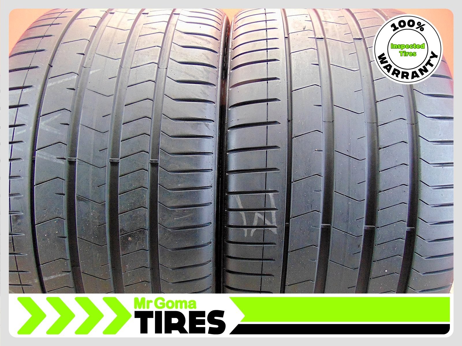 2 PIRELLI P ZERO TM PZ4 BH ELECT 315/30ZR22 USED TIRES 7.8/32 TREAD 3153022