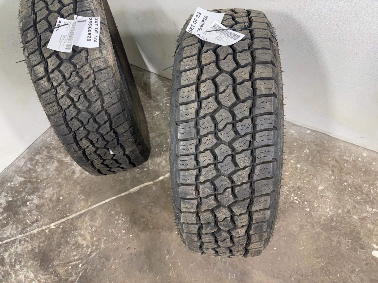 Set of （2） Milestar Patagonia A/T R Used Tire 265/60 R20 121/118R M+S 11/32