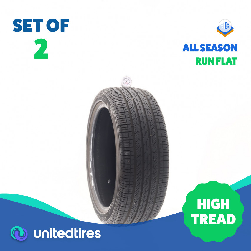 Set of (2) Used 205/45R17 Hankook Optimo H426 HRS Run Flat 88V – 8/32
