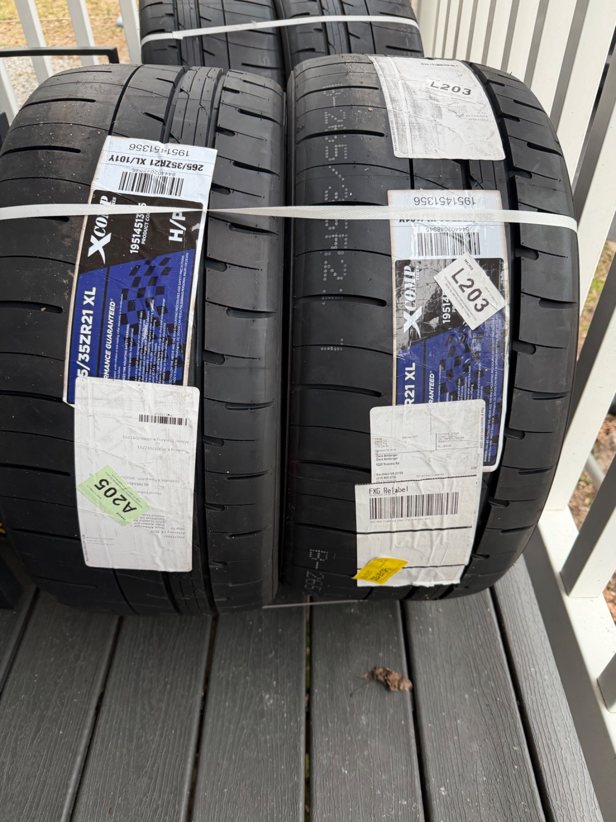 4 Tires Gladiator X Comp H/P 265/35ZR21 265/35R21 101Y High Performance