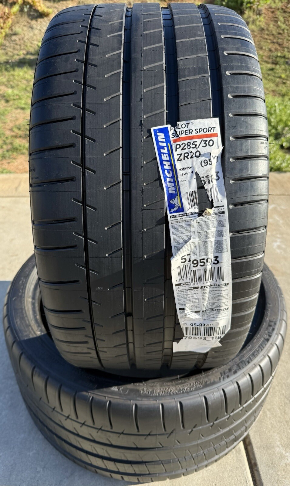 TWO BRAND NEW 285/30ZR20 (95Y) Michelin Pilot Super Sport ZP Run Flat Tires