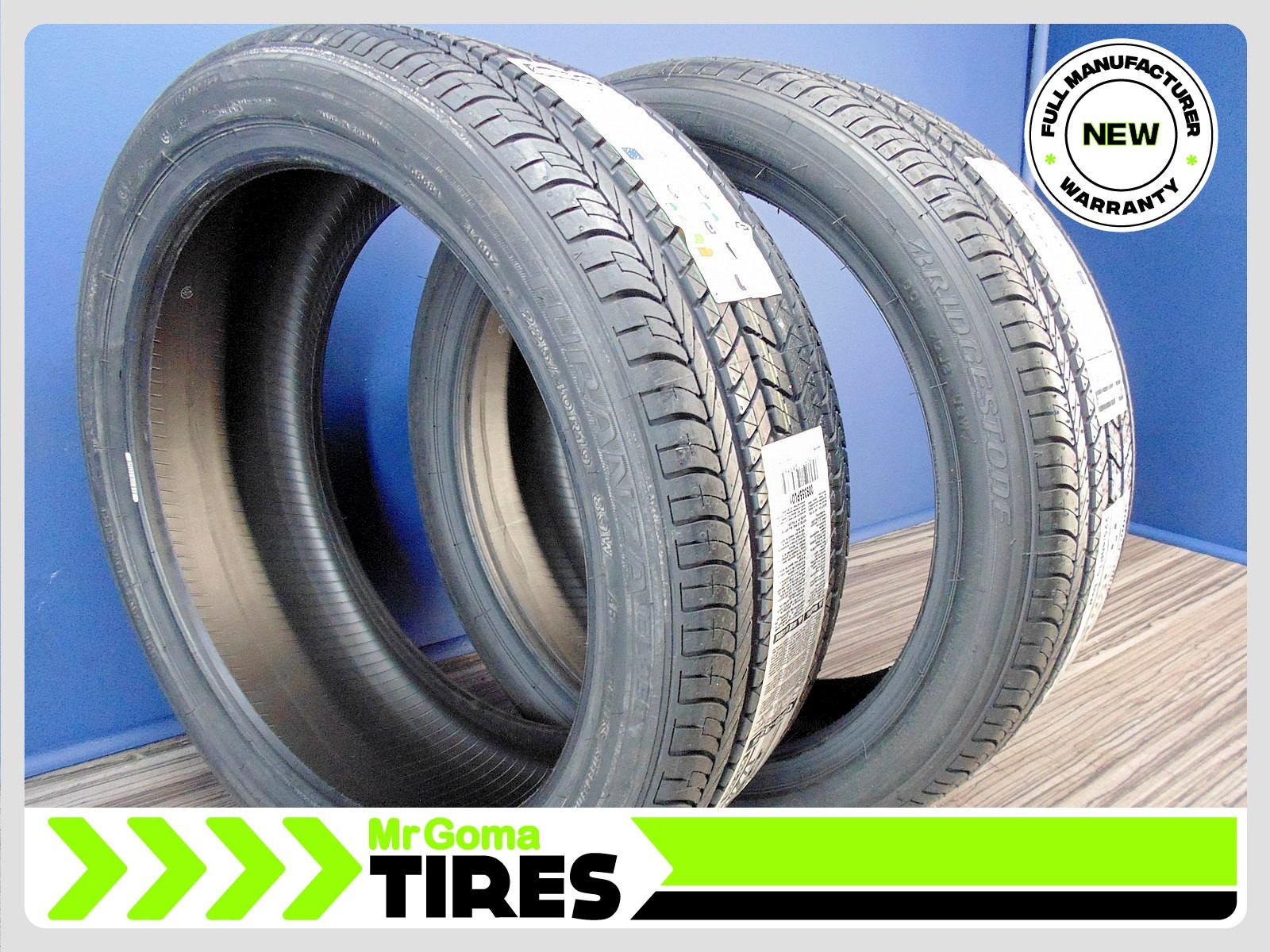 2 BRAND NEW 225/40R19 BRIDGESTONE TURANZA EL450 AR RFT TIRES Run flat 2254019