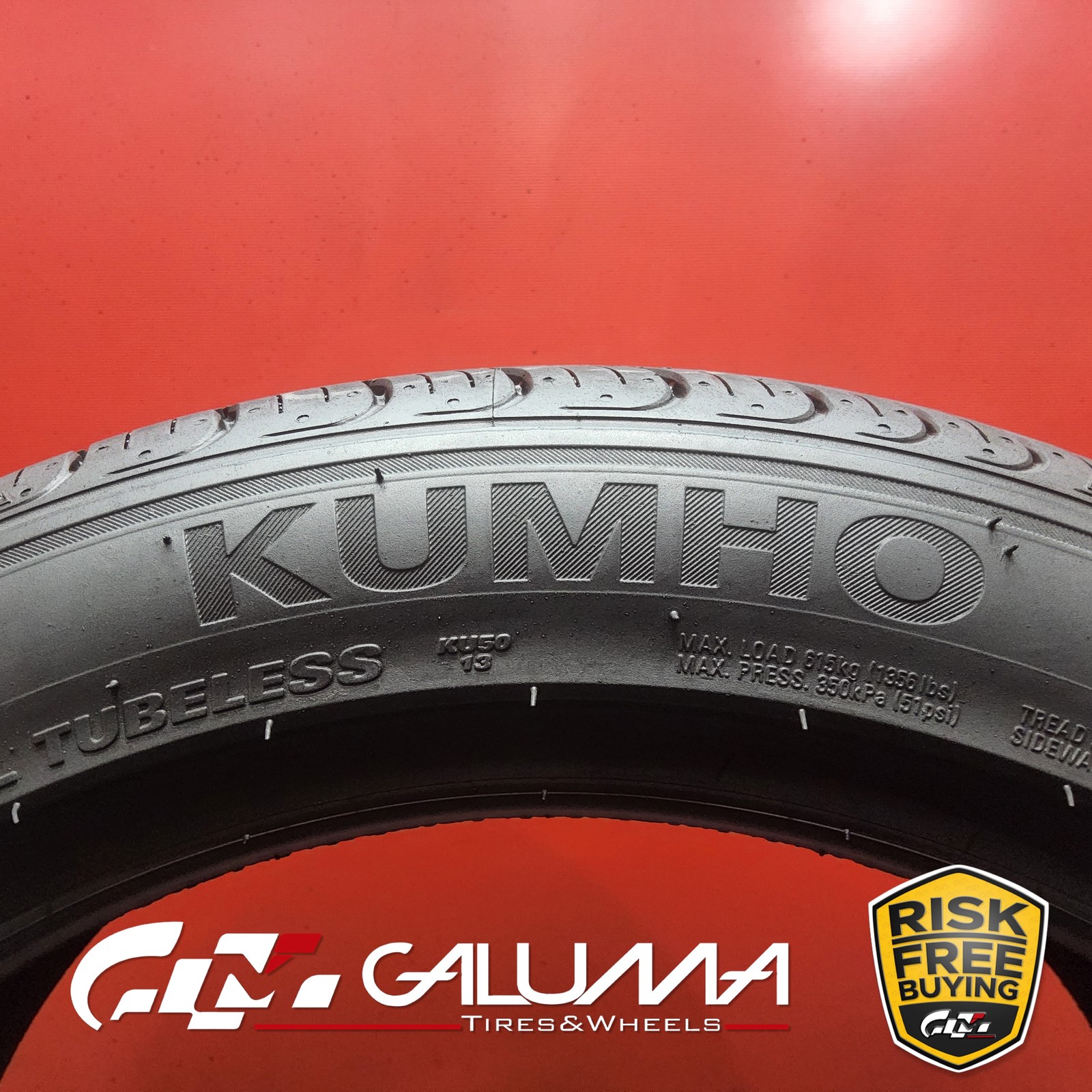 1 Tire LikeNEW Kumho Majesty Solus KU50 225/45R17 225/45/17 91W No Repairs 95117