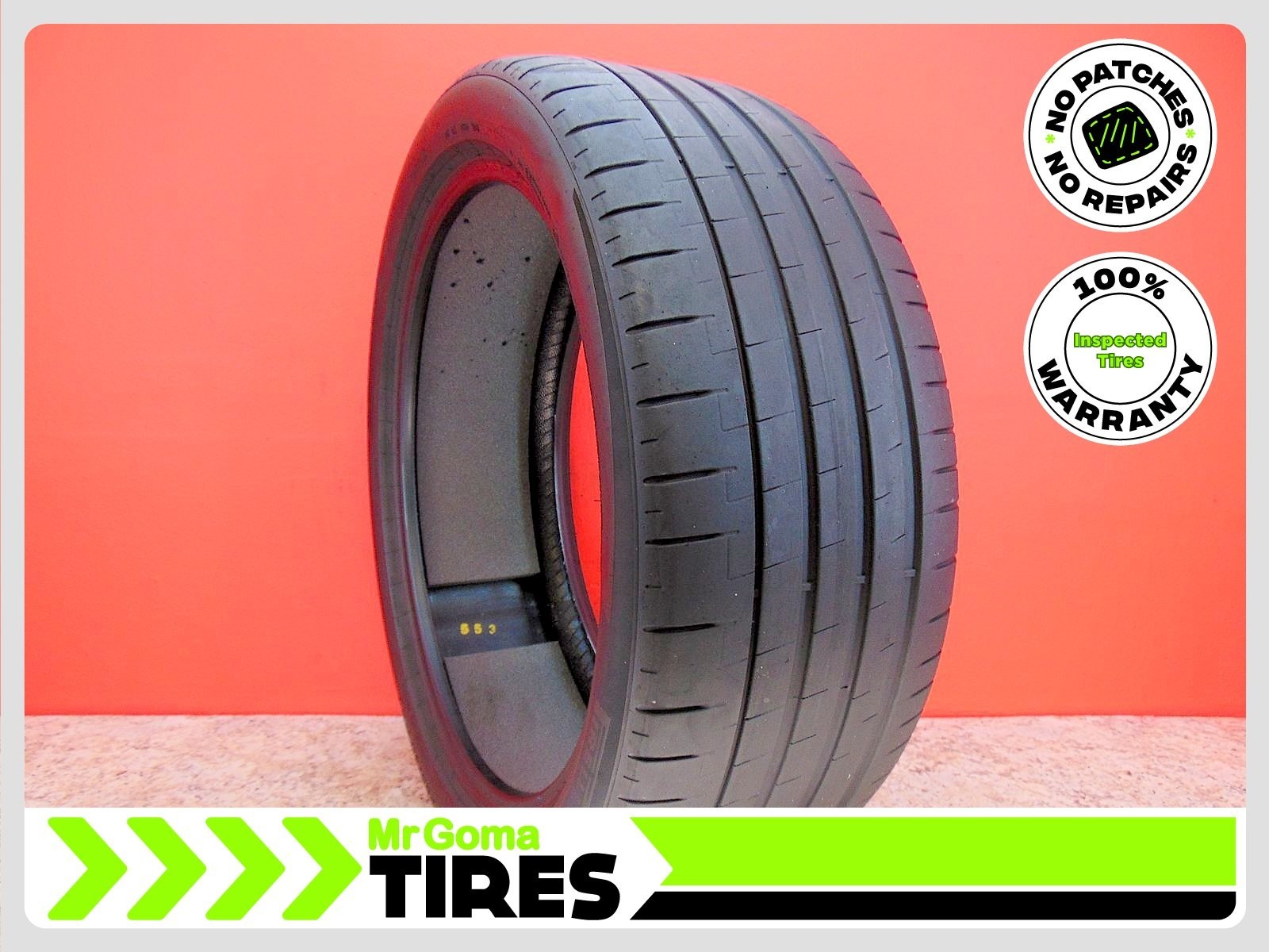 1 PIRELLI P ZERO TM PZ5 MO-S PNCS 285/40R23 USED TIRE 7.3/32 TREAD 107Y 2854023