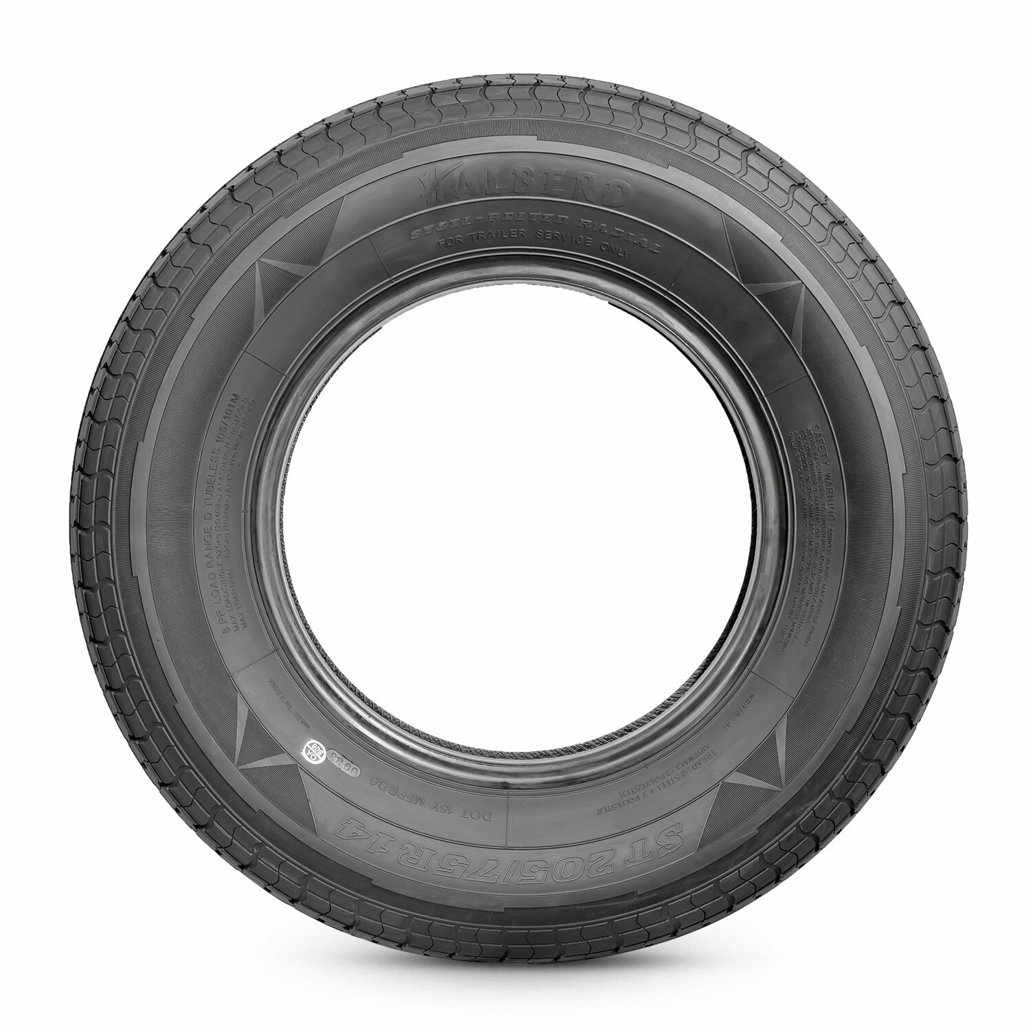 Set 4 ST205/75R14 Trailer Tires Radial 205 75 14 8PR 205/75/14 Heavy Duty Tyres