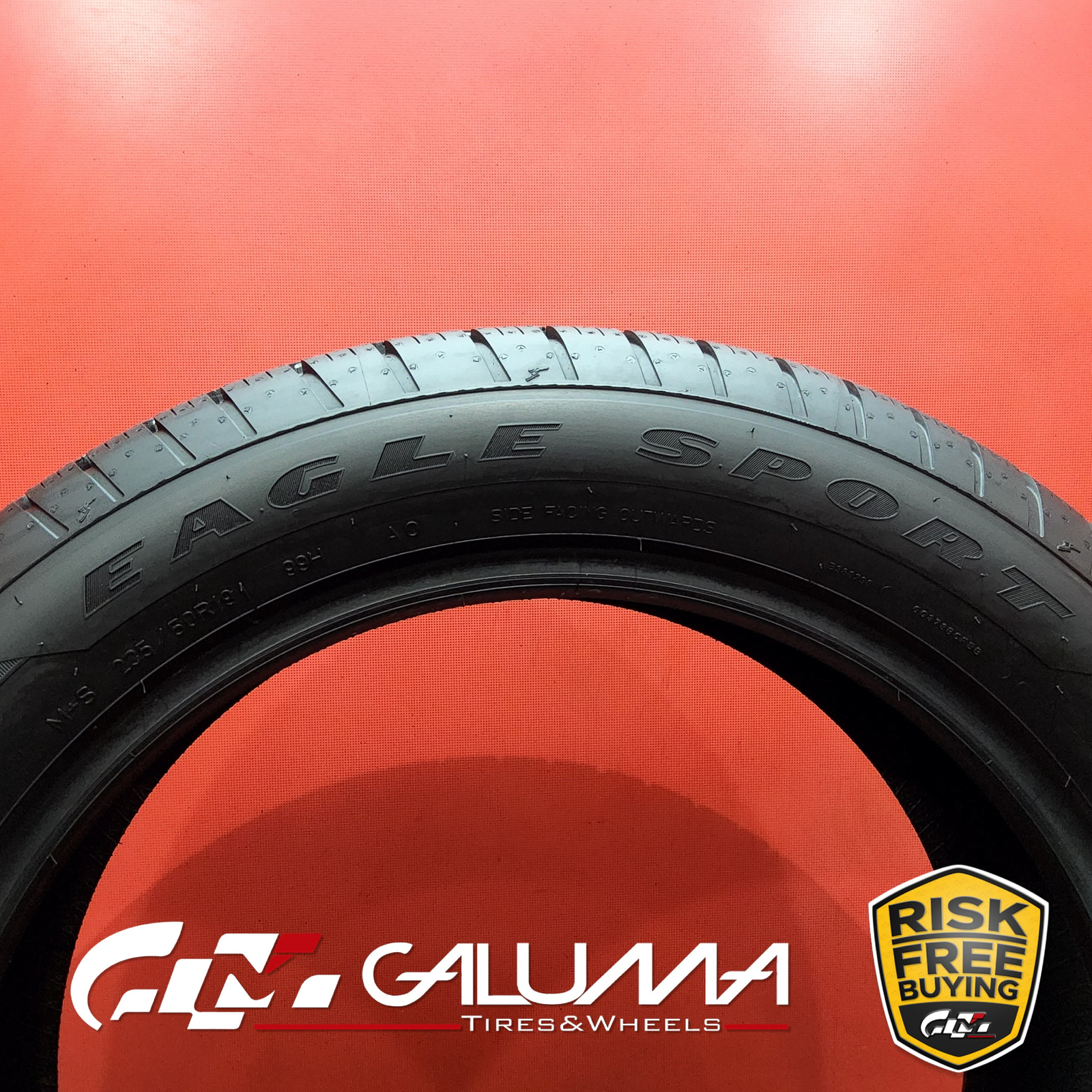 1 (One) Tire LikeNEW Goodyear Eagle Sport (AO) 235/50R19 235/50/19 2355019 86964
