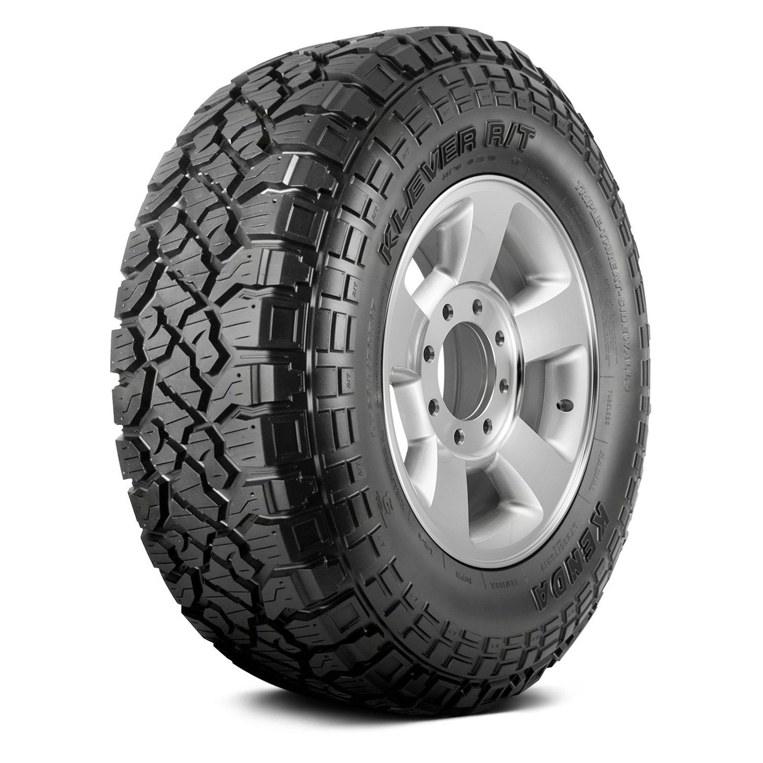 35X12.50R15LT Kenda KLEVER R/T KR601 113Q 6PLY BLK LOAD C 35PSI M+S