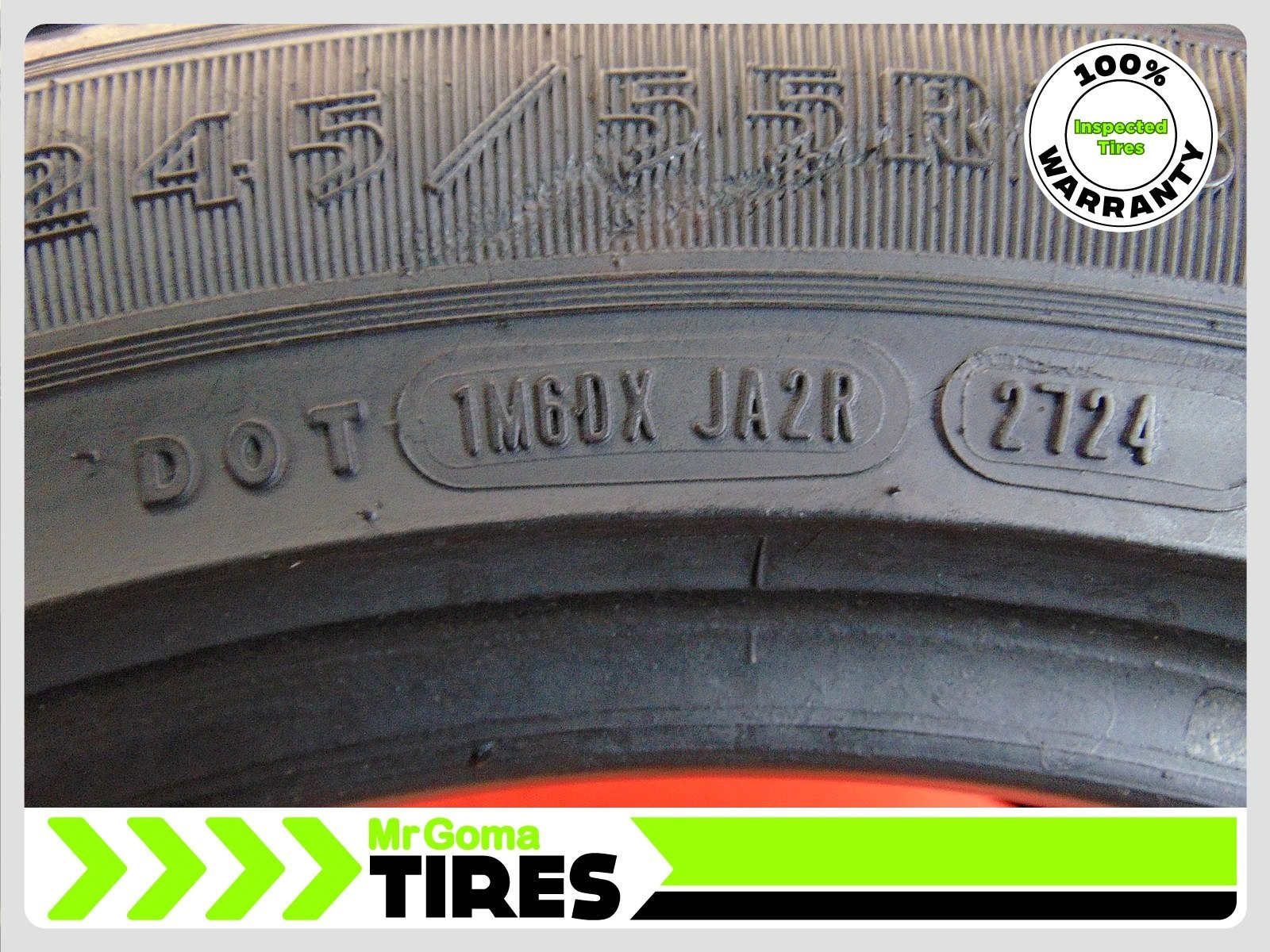 SET OF 4 GOODYEAR EAGLE RS-A 245/55R18 USED TIRES 7.1/32 TREAD 103V 2455518