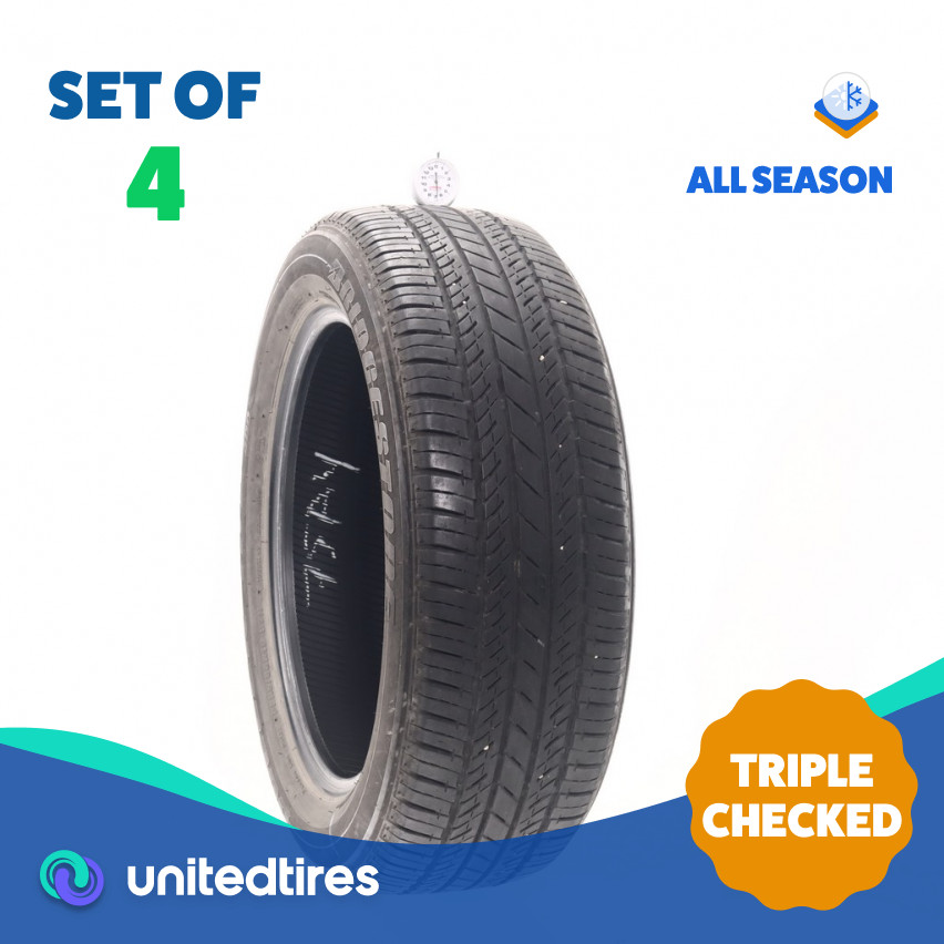 Set of (4) Used 225/55R18 Bridgestone Dueler H/L 400 97H – 6.5-8/32
