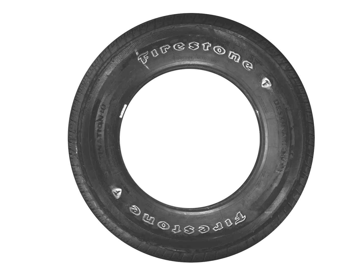 P245/70R17 Firestone Destination LE3 OWL 110 T Used 10/32nds