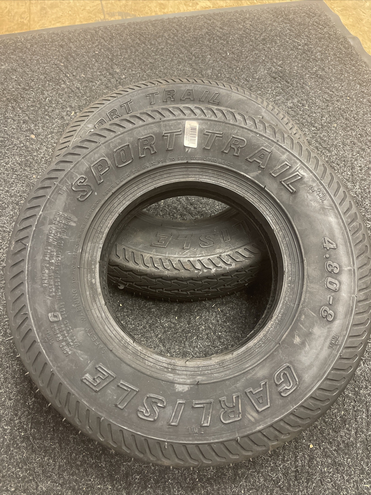 2 Carlisle Sport Trail ST 4.8-8 4.80-8 4.8X8 Load C 6 Ply Trailer Tire