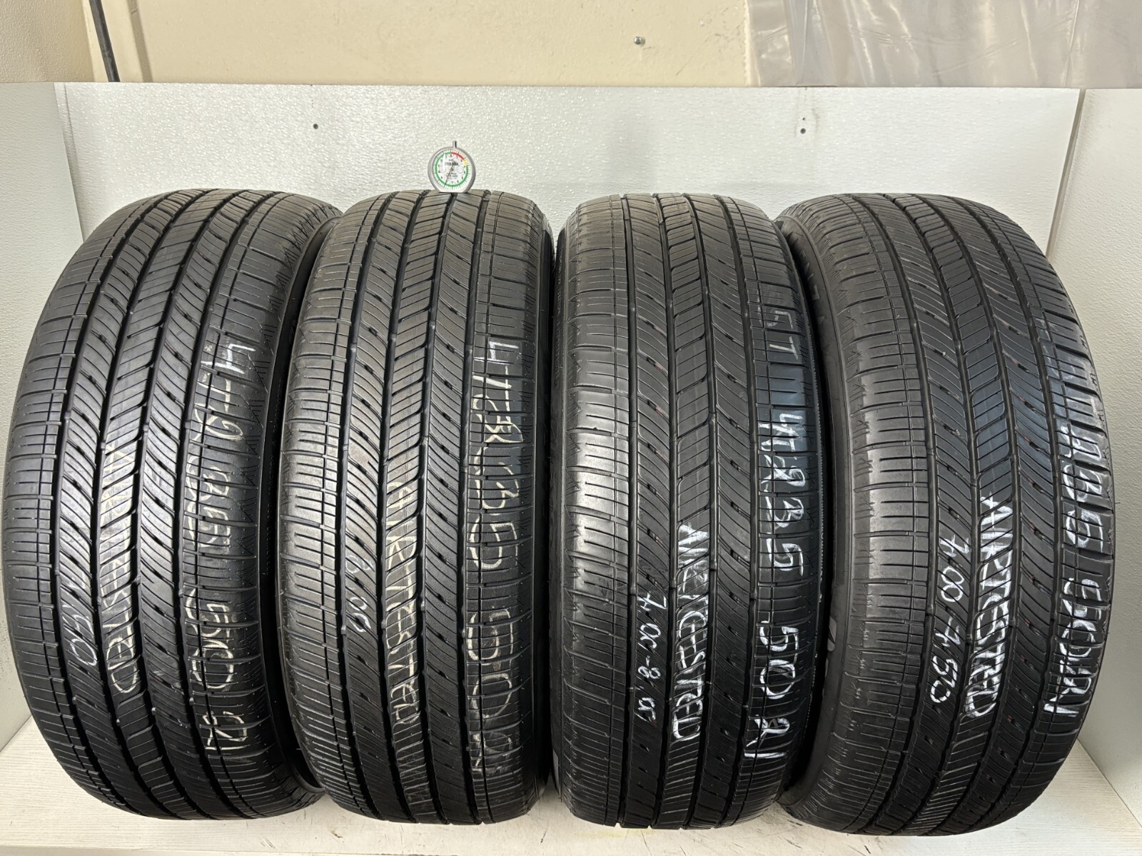 Set 4 Tires 235 50 21 Bridgestone Alenza Sport A/S (70-80% Tread Left) 101V