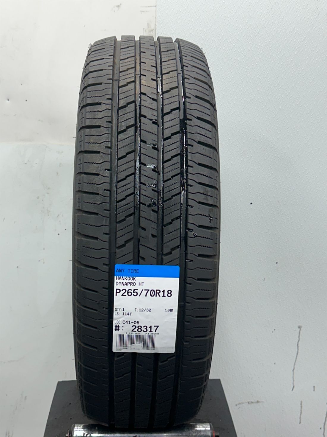 1 Used P265/70R18 Hankook Dynapro HT 114 T – 12/32