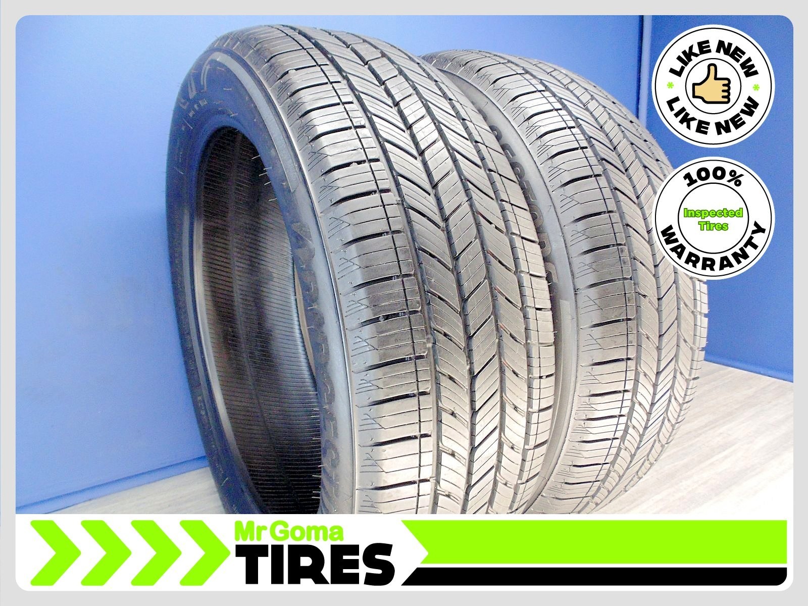 2 BRIDGESTONE ALENZA SPORT A/S E 235/50R21 USED TIRES 9.4/32 TREAD 101V 2355021