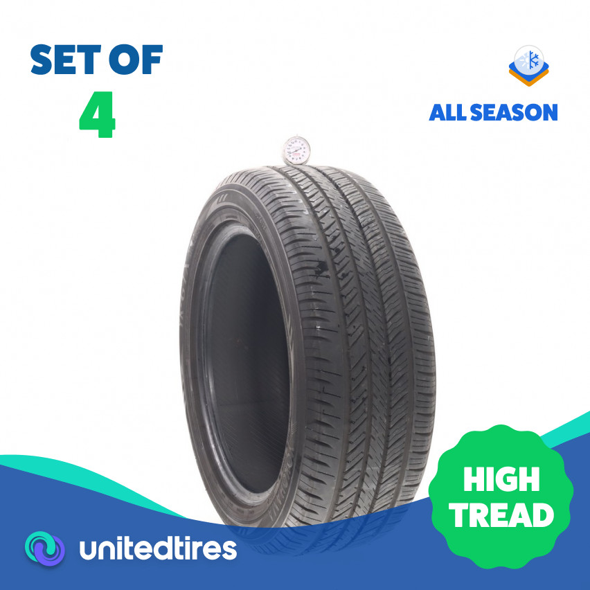 Set of (4) Used 215/55R17 Yokohama YK-GTX 94V – 9.5-11/32 (16EF9)