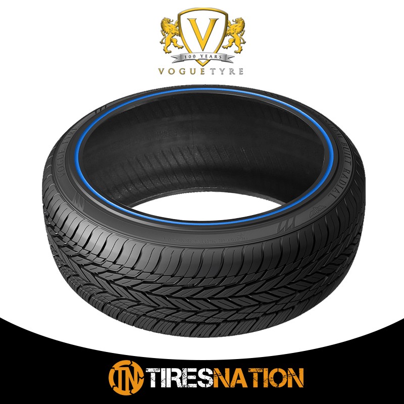 (1) New Vogue CUSTOM BUILT RADIAL BLUE STRIPE 245/45R19XL 102V CBR8 Tires