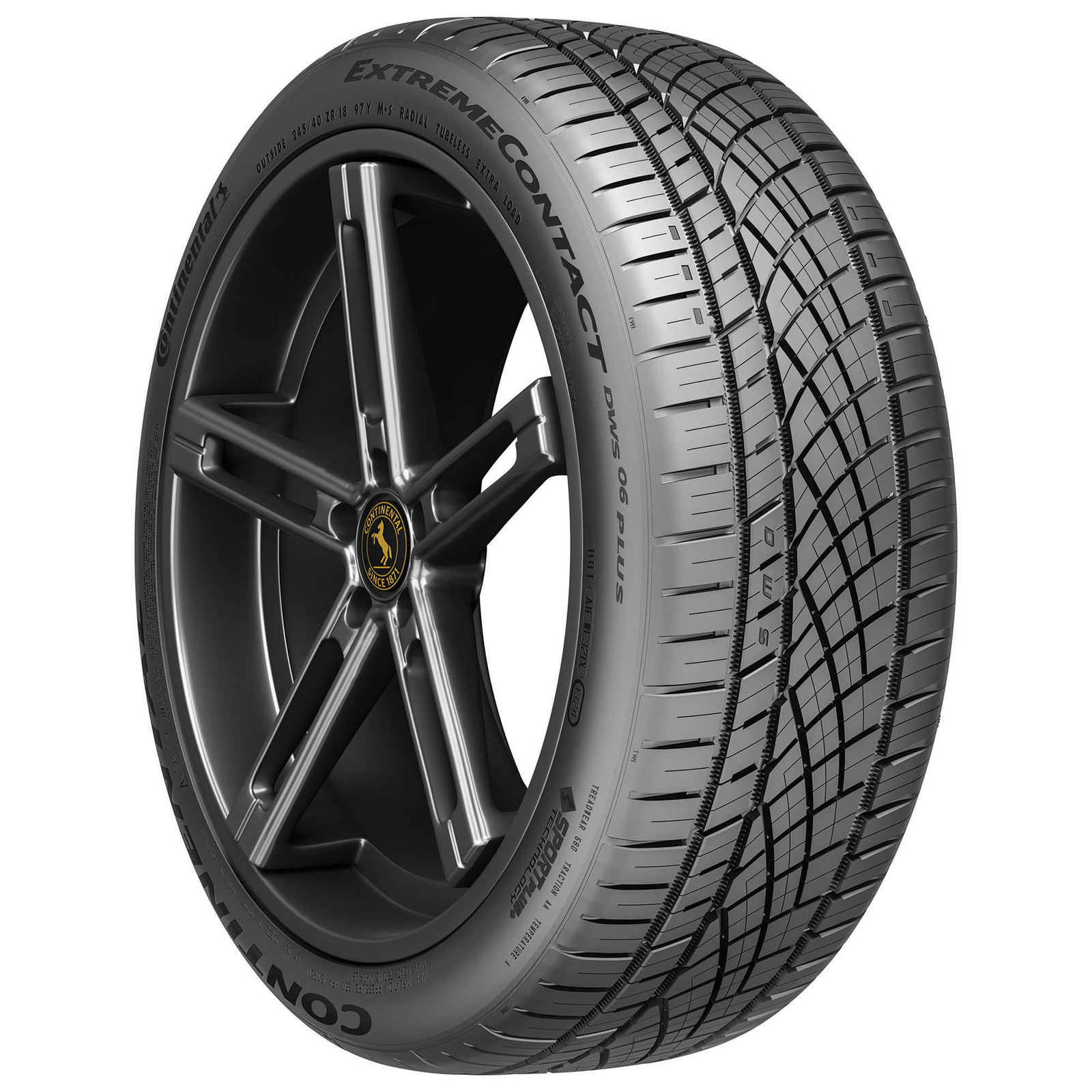 1 New Continental Extremecontact Dws06 Plus – 235/45zr18 Tires 2354518 235 45