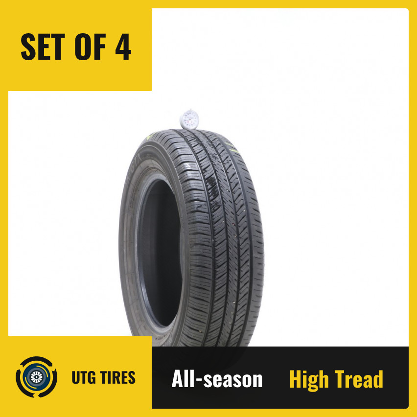 Set of (4) Used 195/65R15 Yokohama YK-GTX 91H – 9.5-11/32