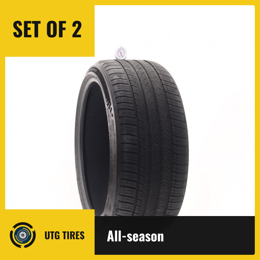 Set of (2) Used 275/35ZR21 Michelin Pilot Sport All Season 4 TO Acoustic