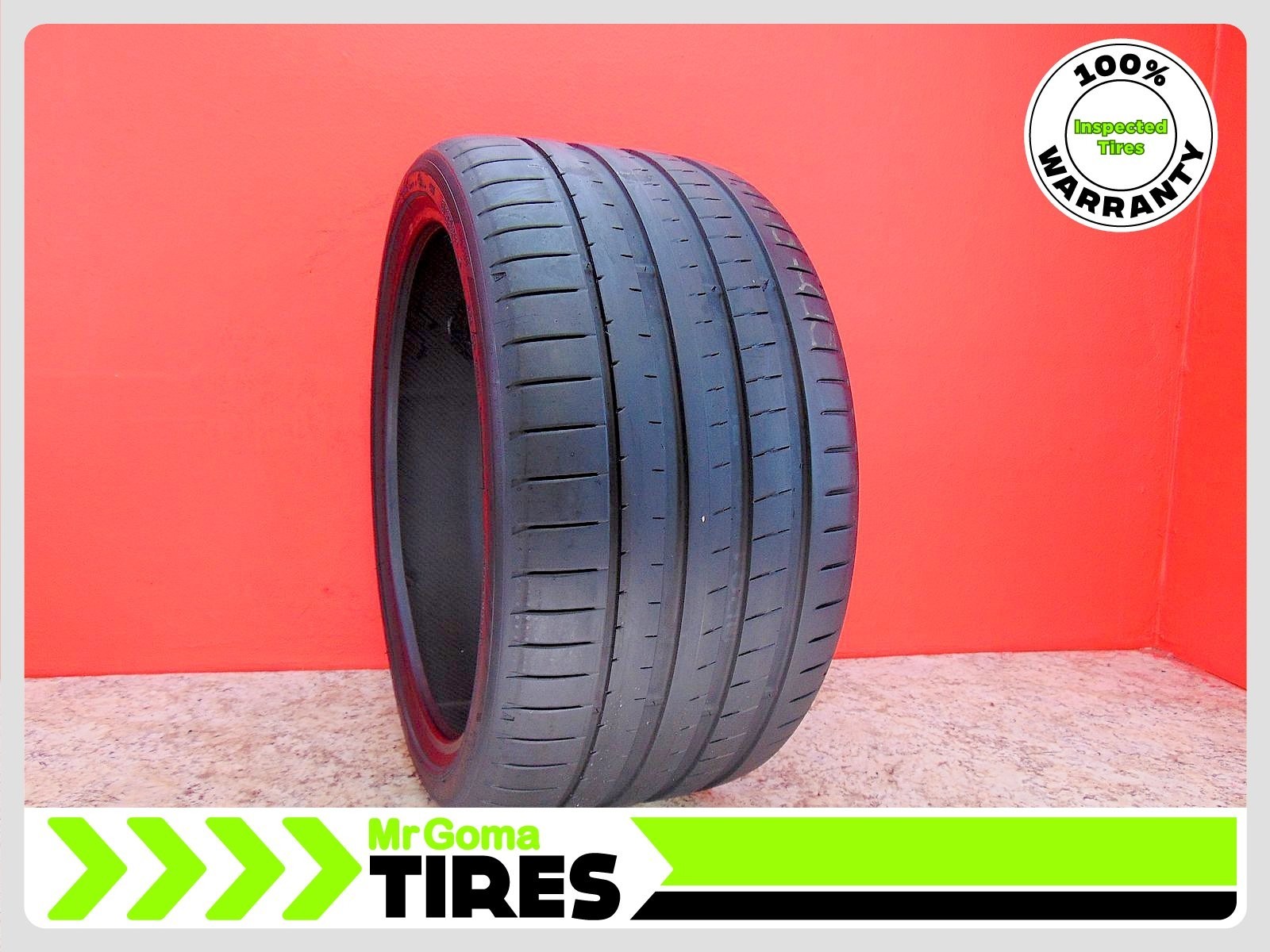 1 YOKOHAMA ADVAN SPORT V107 MO1 XL 295/30ZR20 USED TIRE 7.9/32 TREAD 2953020