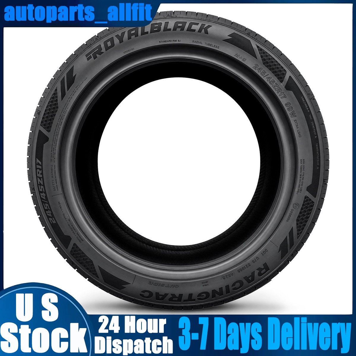 New Tire 245/45 ZR17 245/45 R17 99W XL All Season Performance Tires US