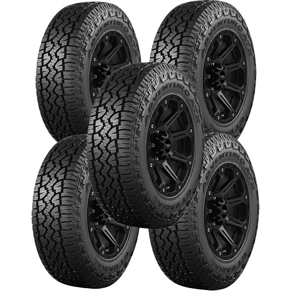 (QTY 5) P255/70R16 GT Radial Adventuro ATX 109T SL Black Wall Tires