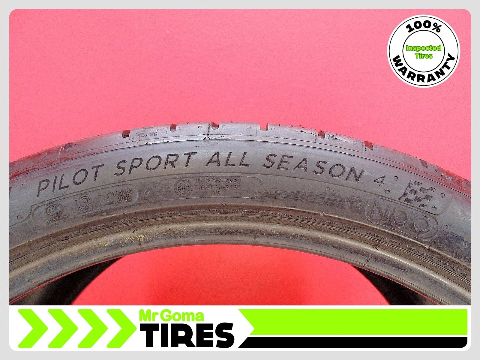1 MICHELIN PILOT SPORT A/S 4 NDO PORSCHE XL 325/30R21 USED TIRE 7.3/32 TREAD