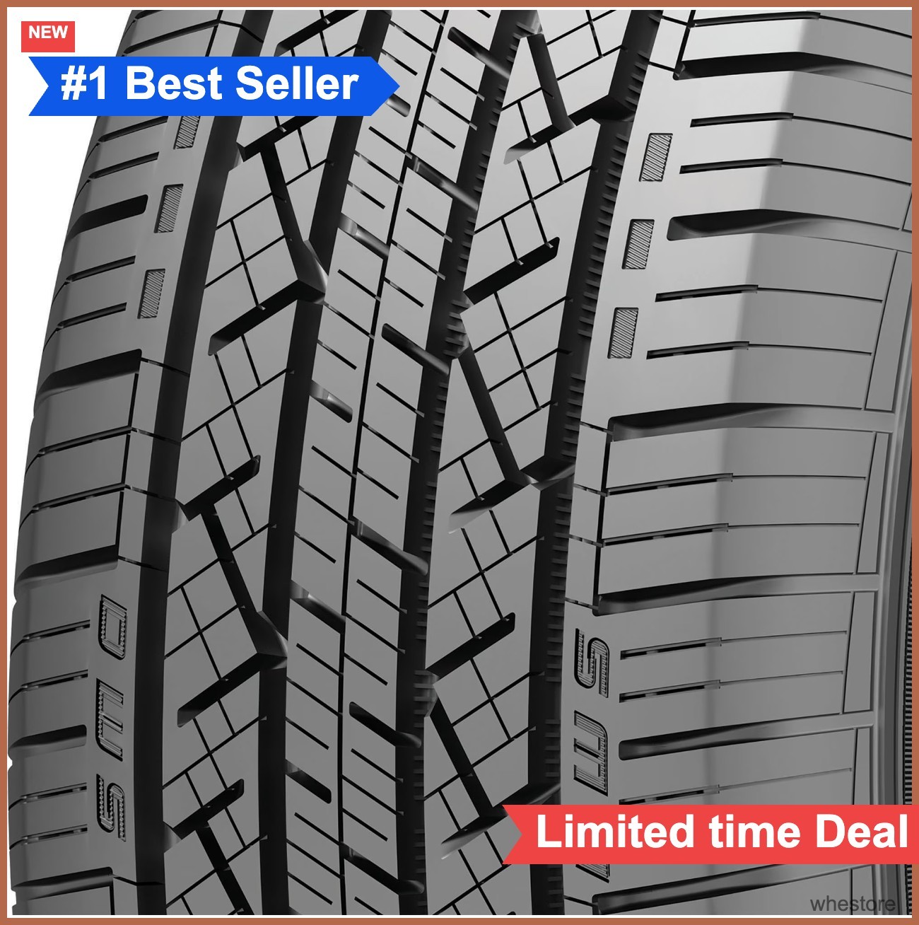 All Season Tire 235/65R18 106T SUV Crossover Touring 70000 Mile Tread Warranty
