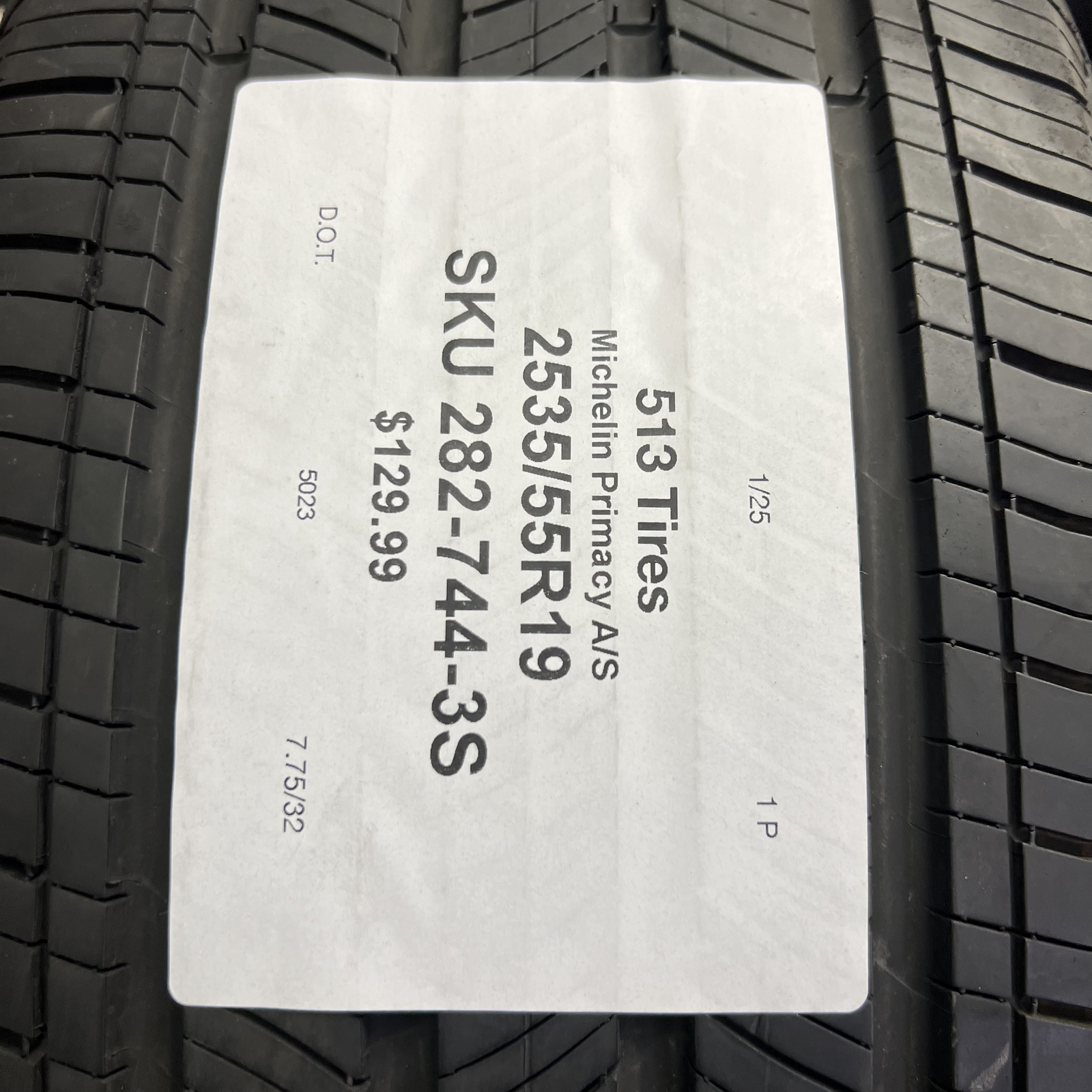 1 Tire LikeNEW Michelin Primacy A/S 235/55R19 101V DOT.5023 7.75/32