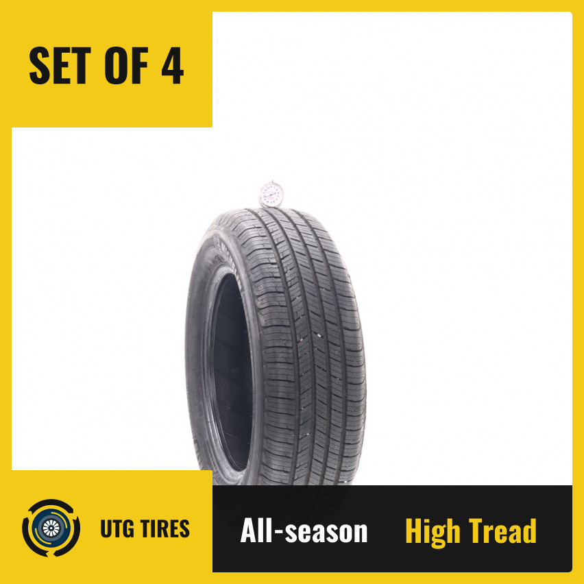 Set of (4) Used 195/65R15 Michelin Defender T+H 91H – 9.5/32