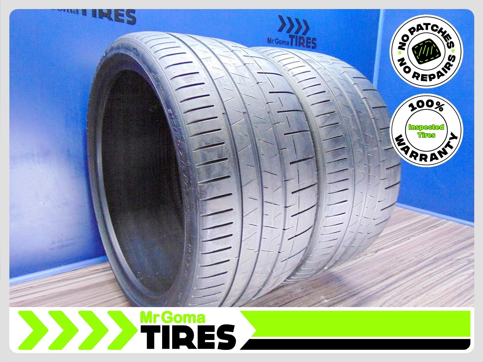 2 PIRELLI P ZERO TM CORSA PZC4 N0 315/30ZR22 USED TIRES 65% LIFE 3153022