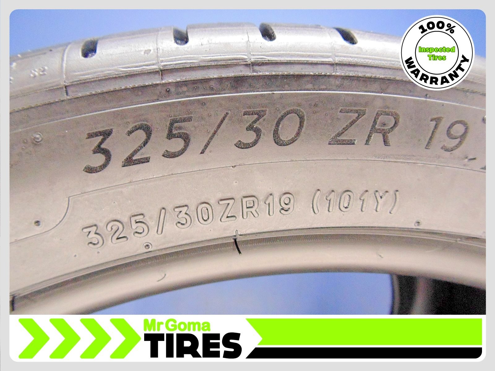 2 MICHELIN PILOT SPORT A/S 4 ZP RFT 325/30ZR19 USED TIRES 7.5/32 TREAD RUN FLAT