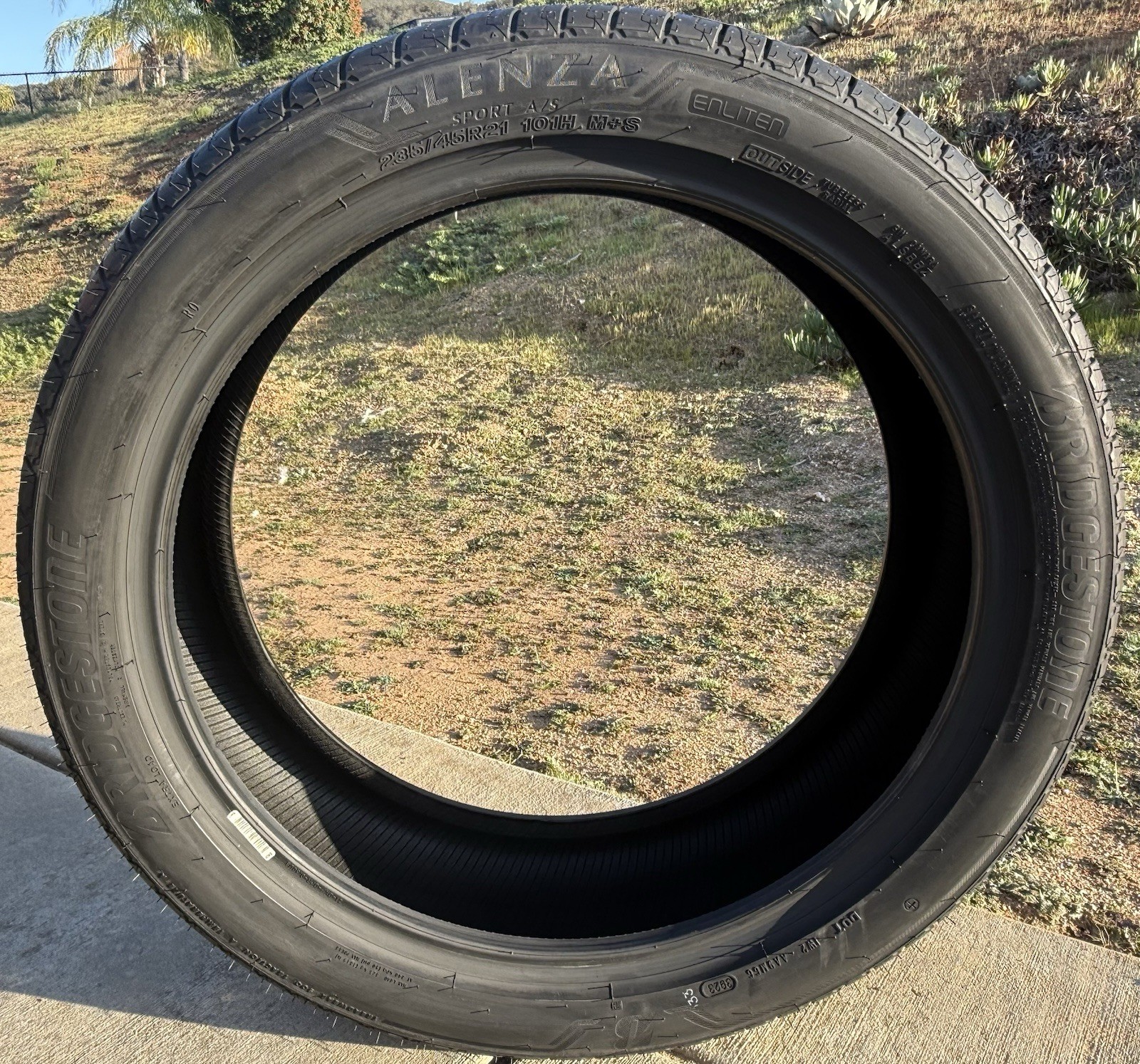 FOUR BRAND NEW 235/45R21 101H Bridgestone Alenza Sport A/S All Season Tires