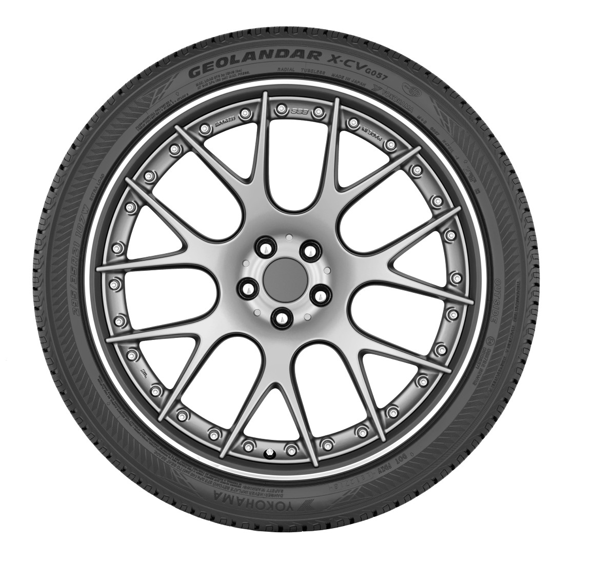 1 NEW 255/50R20 Yokohama Geolandar X-CV G057 109W (DOT:3424) Tire 255 50 R20