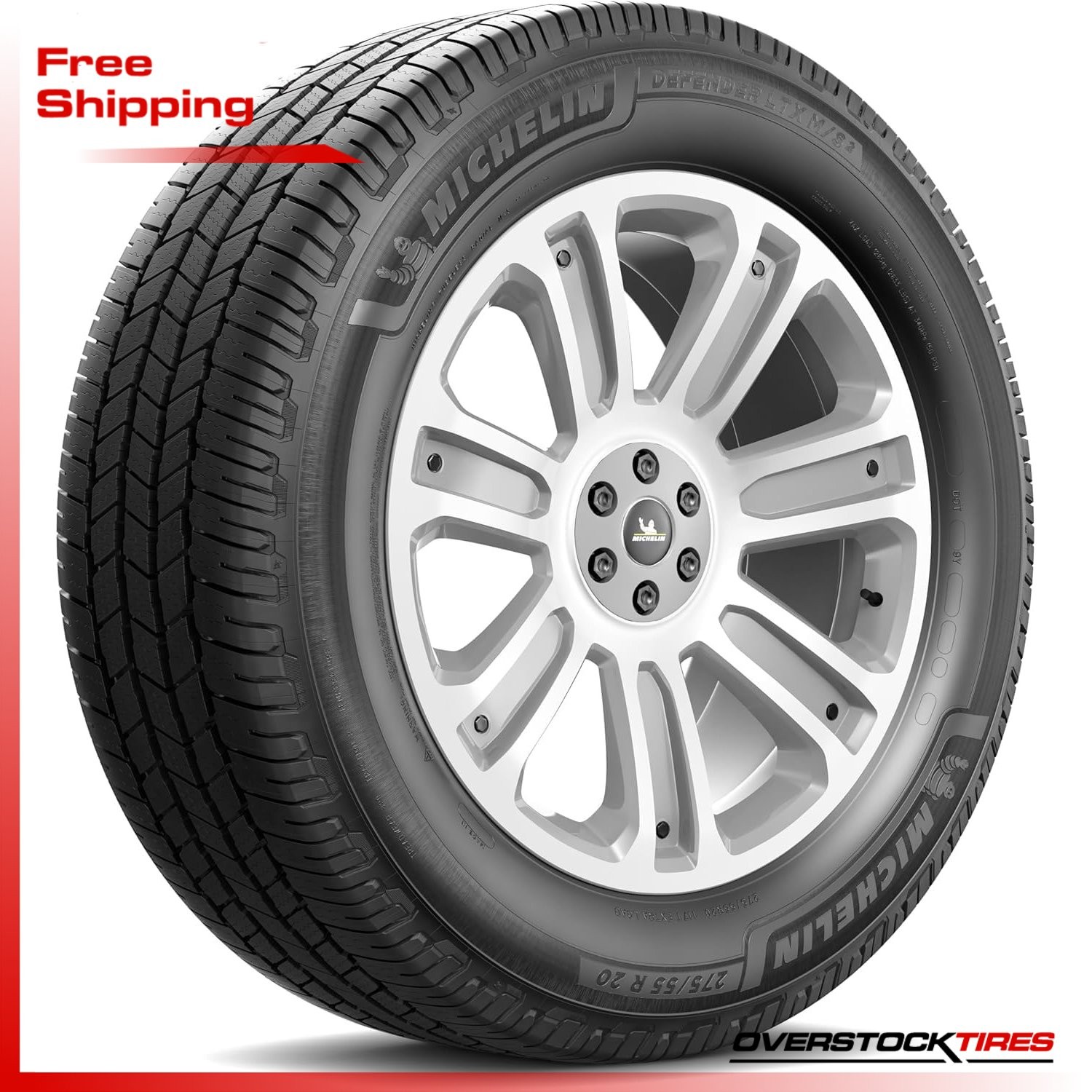 1 NEW 255/75R17 Michelin Defender LTX MS 2 116T (DOT:2024) Tire 255 75 R17