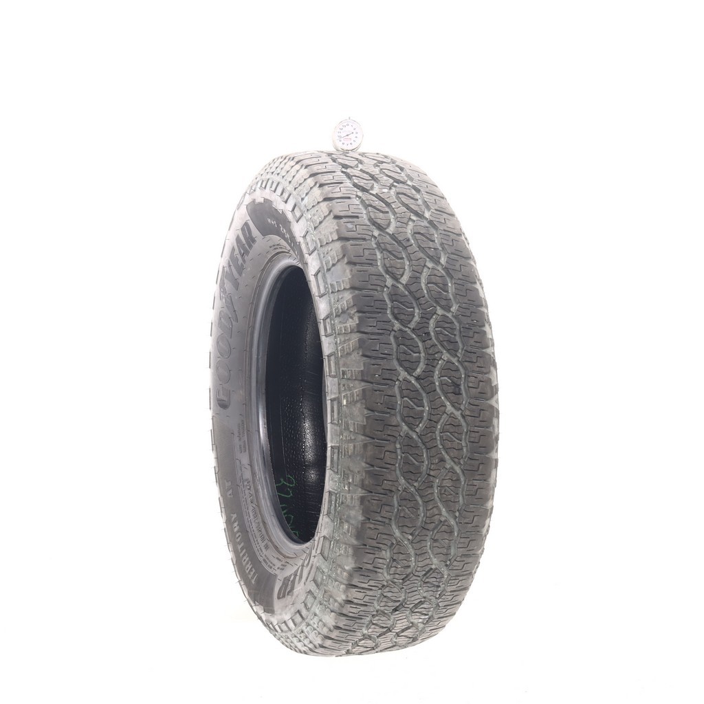 Set of (4) Used 255/70R17 Goodyear Wrangler Territory AT 112T – 8.5-9.5/32