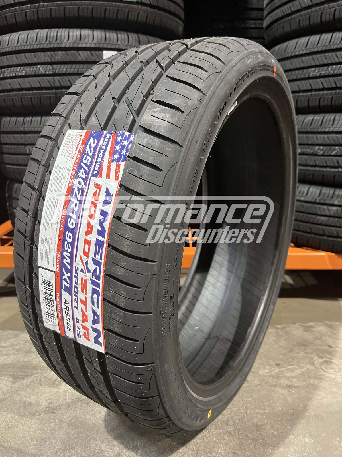 2 New American Roadstar Sport A/S Tires 225/40R19 93W SL BSW 225 40 19 2254019