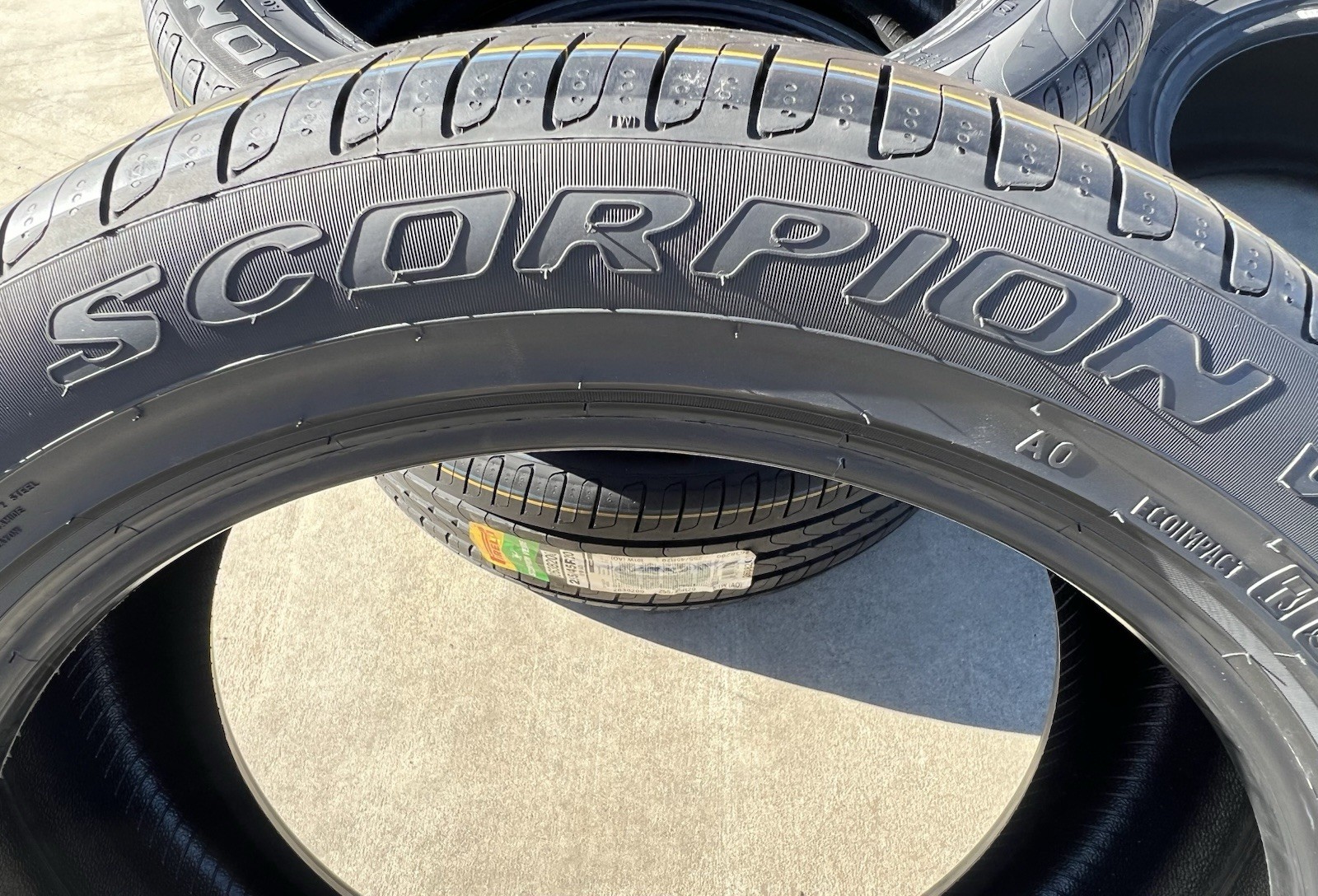 Set of FOUR BRAND NEW 255/45R20 101W Pirelli Scorpion Verde AO Audi Tires