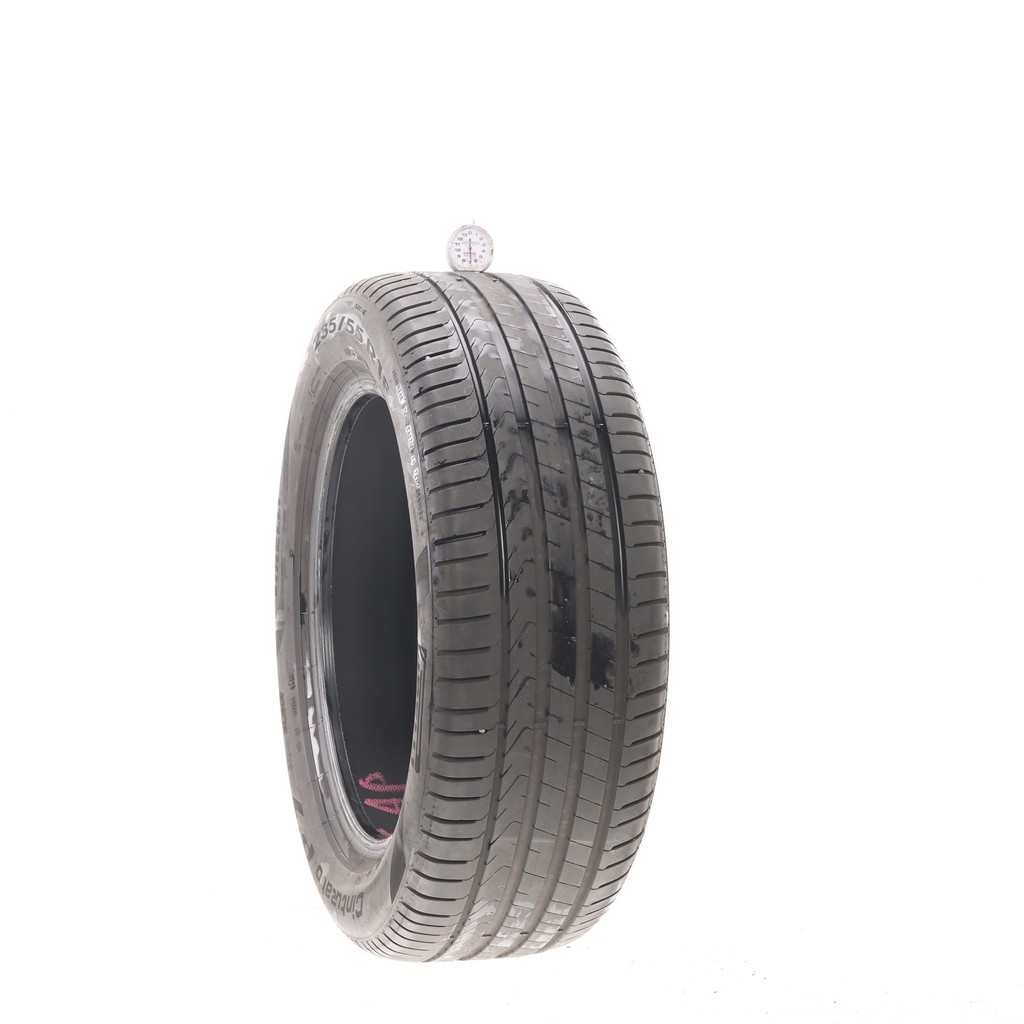 Set of (4) Used 235/55R18 Pirelli Cinturato P7 P7C2 MO Elect 104T – 7-8/32